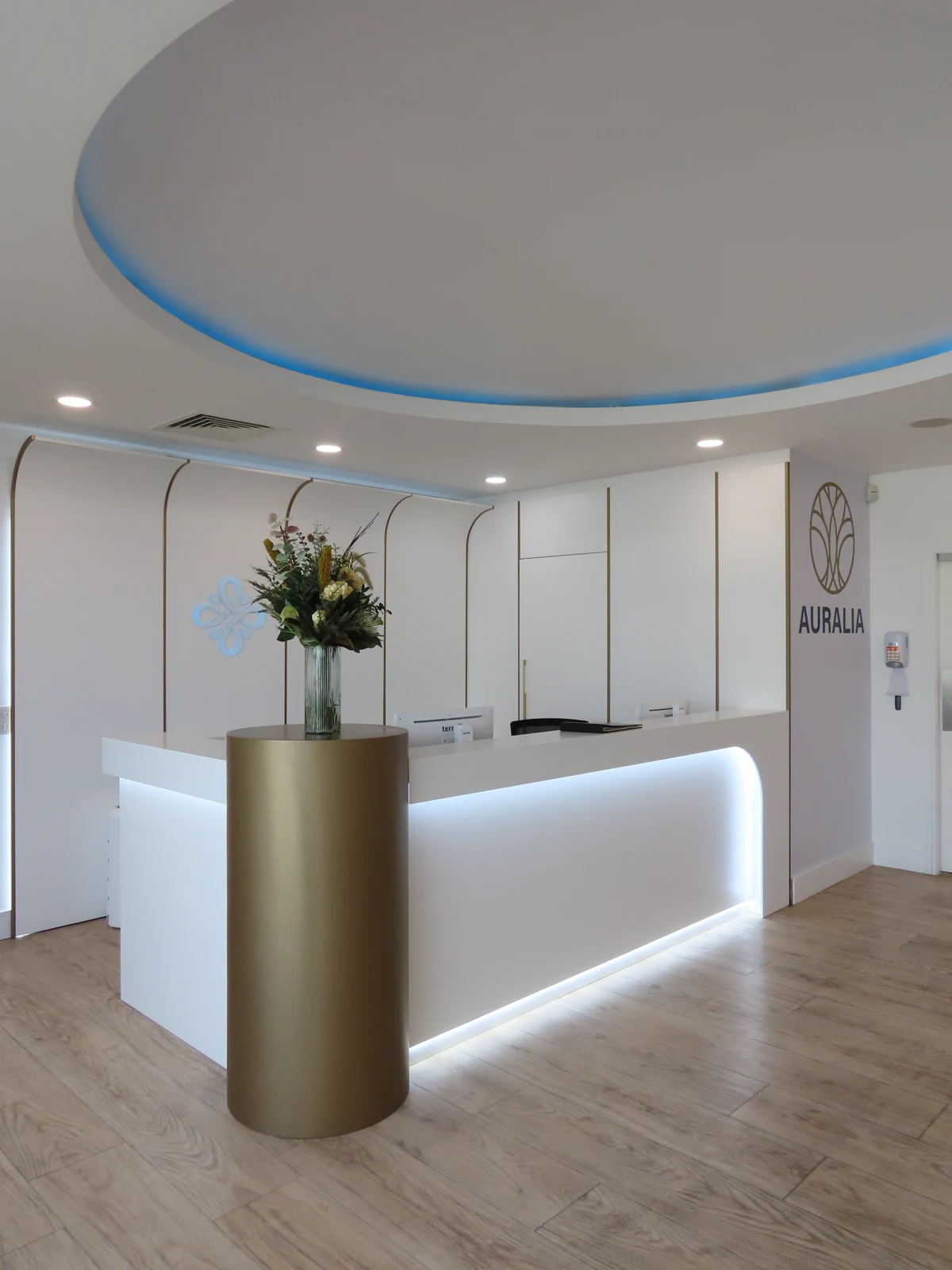 The reception at Auralia's Dublin hospital